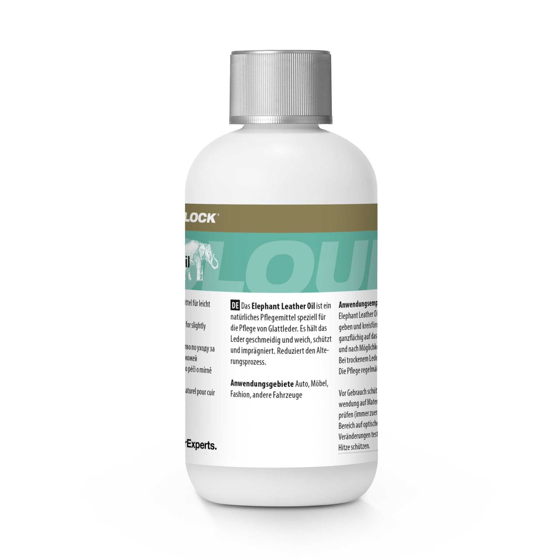 COLOURLOCK Bőrolaj 250 ml - Elephant bőrápoló olaj autókhoz és bőrbútorokhoz