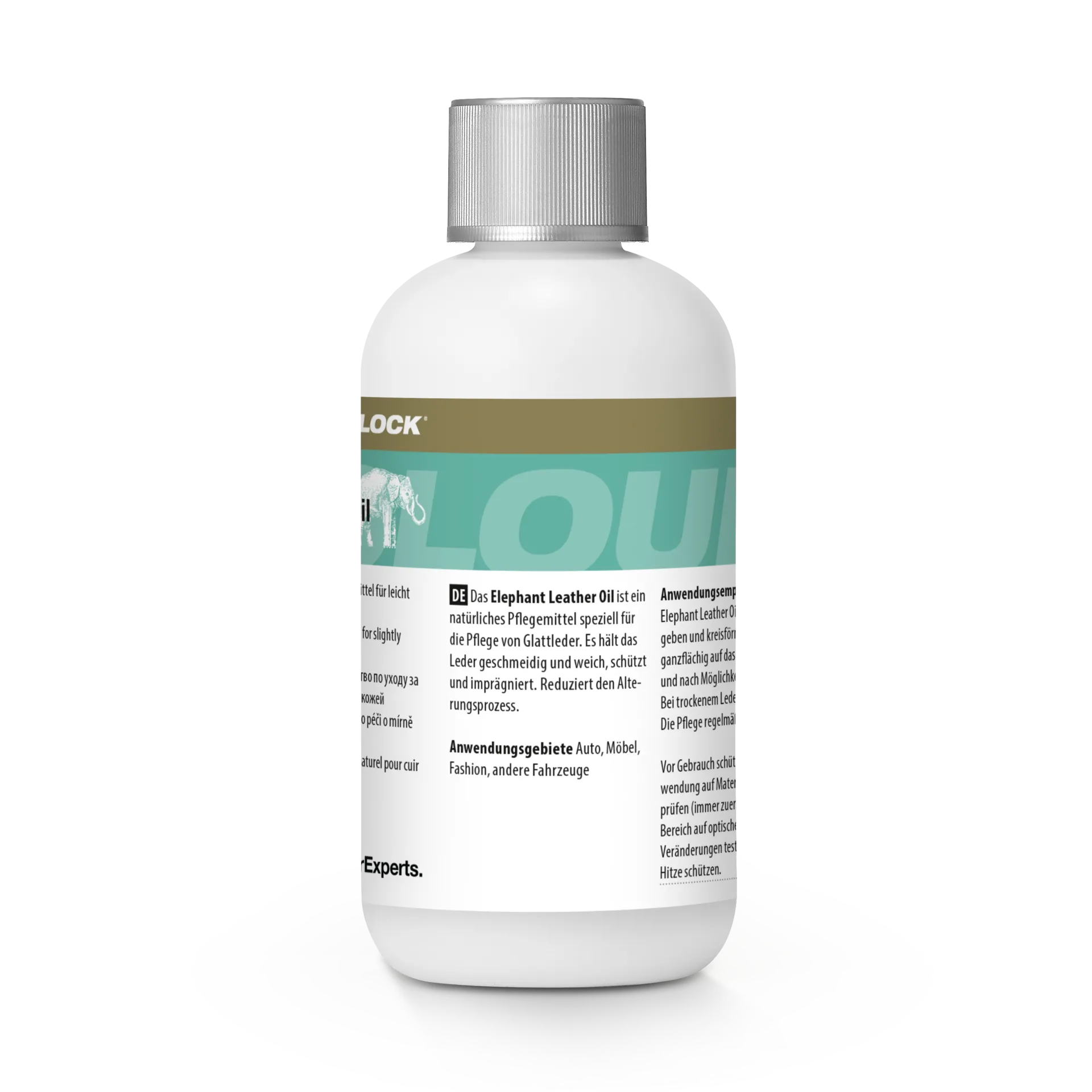 COLOURLOCK Bőrolaj 250 ml - Elephant bőrápoló olaj autókhoz és bőrbútorokhoz