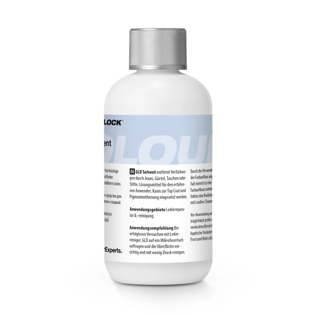 Colourlock GLD Solvent 250 ml – a flakon hátoldala