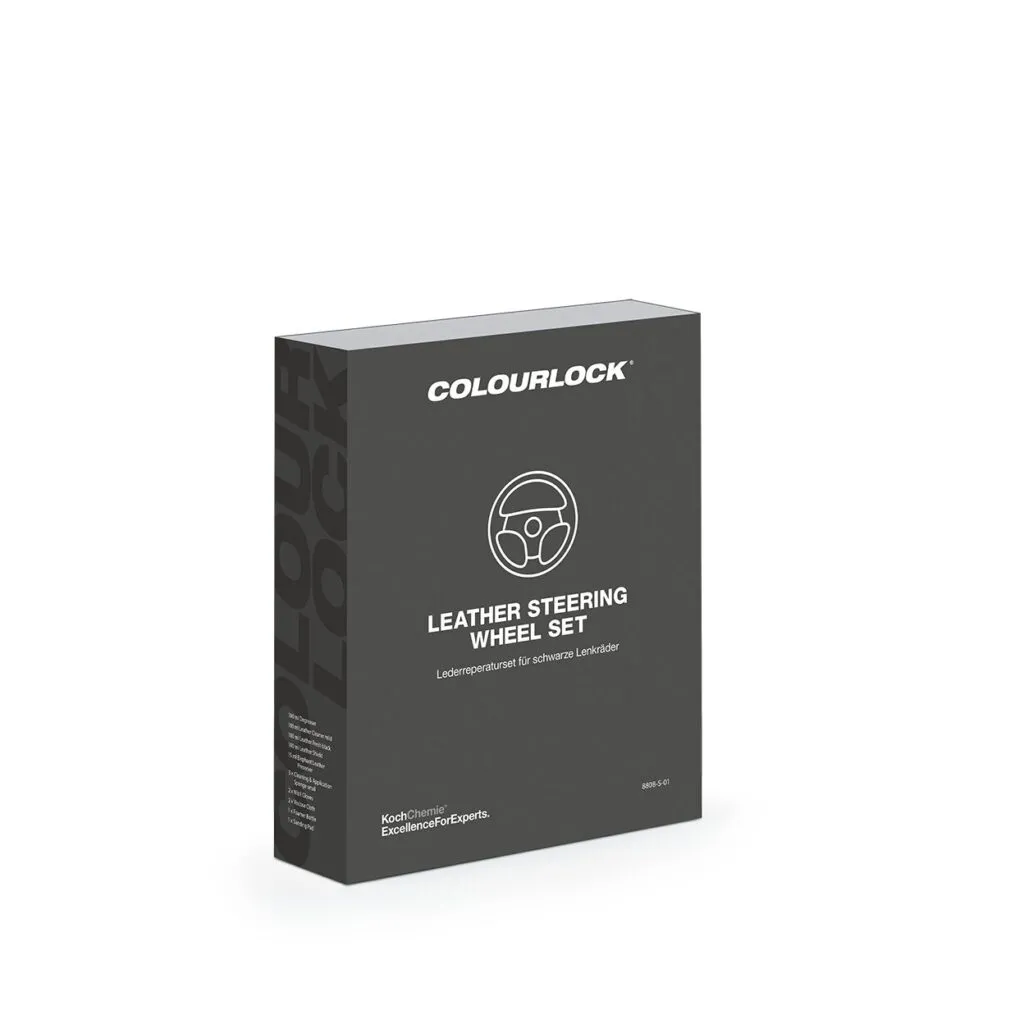 Colourlock Leather Steering Wheel Set – a kormány felújító szett doboza