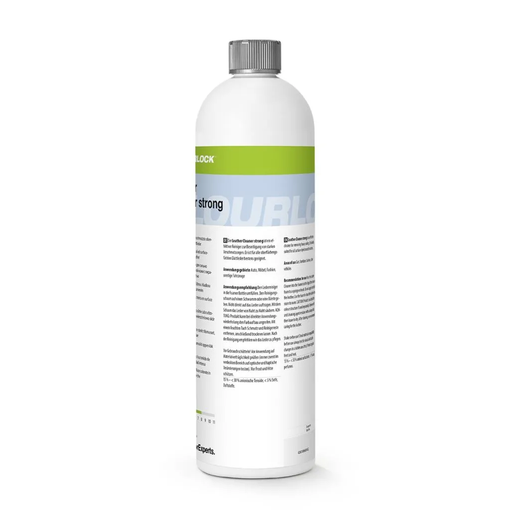 Colourlock intenzív bőrtisztító 1 liter – a flakon hátoldala