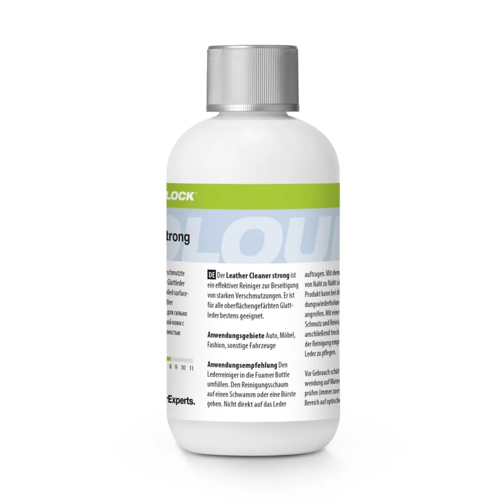Colourlock intenzív bőrtisztító 250 ml – a flakon hátoldala